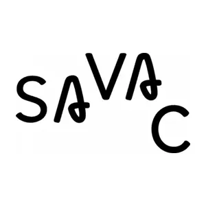 The word “SAVAC” in black, curved uppercase letters with stylized overlapping A’s.